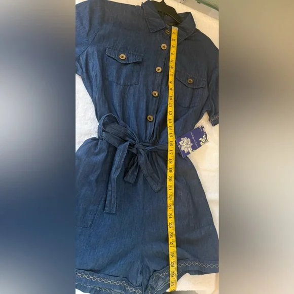 Indigo Denim Blue Women's Jumpsuit - Picture 2 of 13